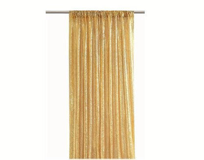 Gold Sequin Backdrop Curtain Panels Stage 2 Pieces