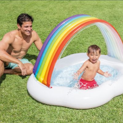 Inflatable Rainbow Cloud Baby Pool