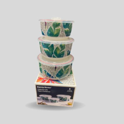 3 Pc Bowl Set with Lid #3
