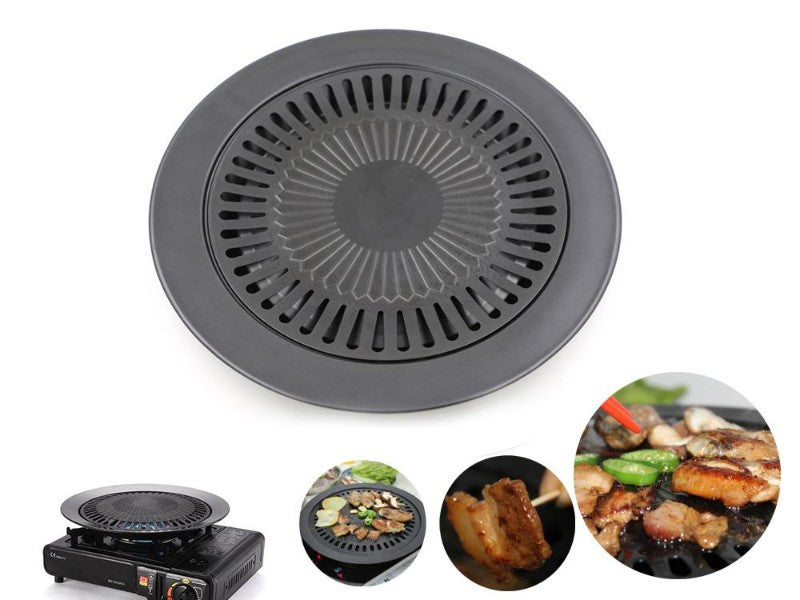 Portable Barbeque Plate - Round - Non Stick