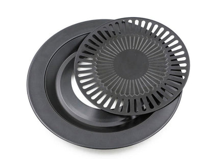 Portable Barbeque Plate - Round - Non Stick